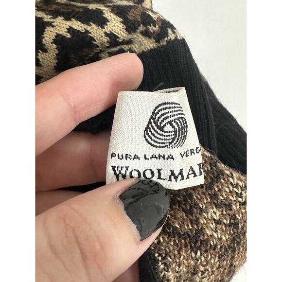 Luisa Spagnoli Animal Print 100% wool Turtleneck Tank Top size Medium - Picture 6 of 8